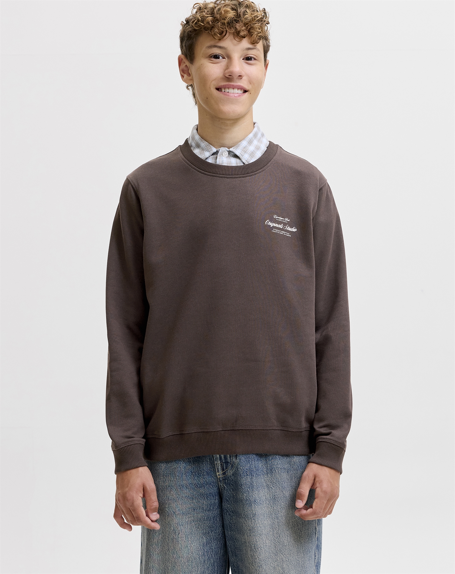 Jack & Jones Junior - JORNorrebro Typo Back Sweatshirt - Java